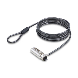 Cable de Seguridad Delgado para Portátil Compatible con Noble Wedge® de 1,5m - Cable Antirrobo para Portátil con Candado de Combinación - Cable Resistente a los Cortes