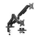 Soporte de Mesa Eco Contrapeso Giratorio e Inclinable para Monitor/TV 9KG (3 Pivotes, 2 Brazos) de 17"-32", Negro
