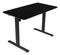 MGD-ERGOPRO, Mesa Ajuste Altura Eléctrico 73-118cm, Superficie Ergonómica Fibra Carbono, Estructura Metálica, Soporte Auriculares y Gestión Cableado, Escritorio Regulable 110x60cm, Negro