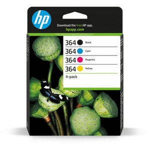 Pack de ahorro de 4 cartuchos de tinta original 364 negro/cian/magenta/amarillo