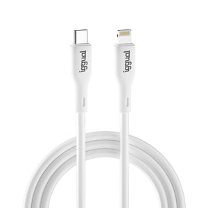 cable USB-C/Lightning 100 cm blanco Q3.0 3A