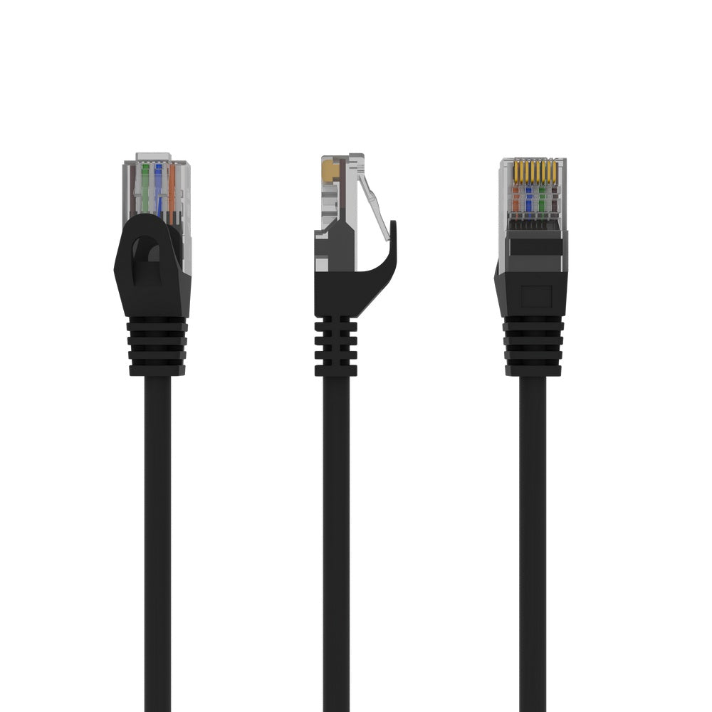 PP6U-3M/BK cable de red Negro Cat6 U/UTP (UTP)