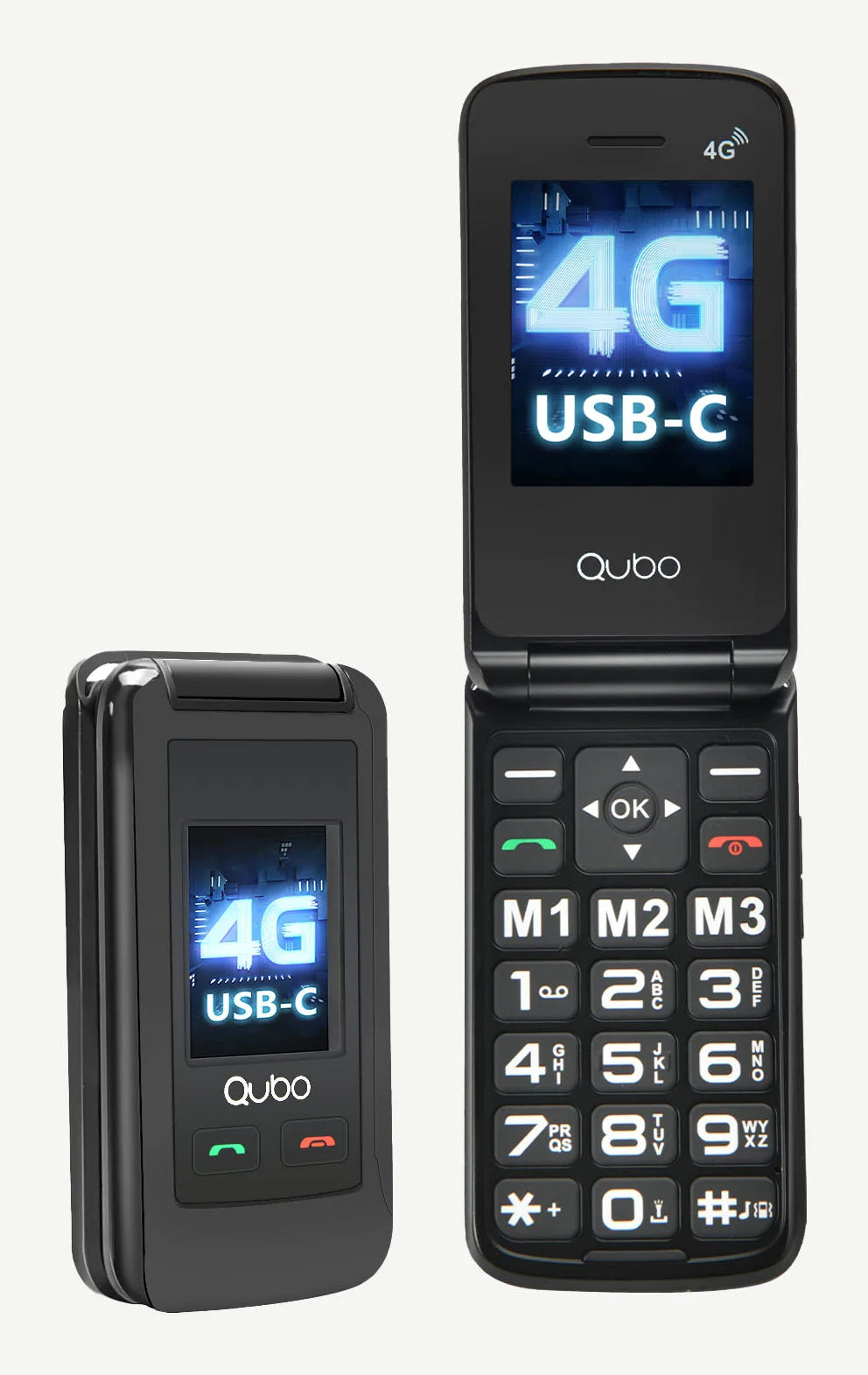 X-247 4G teléfono móvil 7,11 cm (2.8") Negro