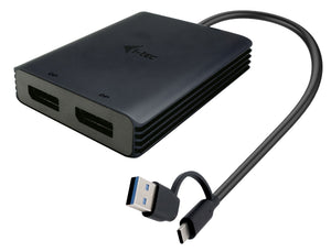 USB-A/USB-C Dual 4K/60 Hz DisplayPort Video Adapter