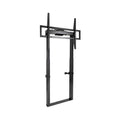 TITAN Soporte de Suelo Fijo con Regulación Eléctrica de Altura para Pantallas 55"-100", Negro