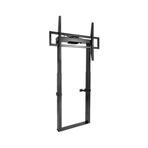 TITAN Soporte de Suelo Fijo con Regulación Eléctrica de Altura para Pantallas 55"-100", Negro