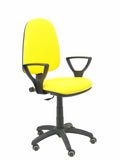 Silla Ayna bali amarillo brazos fijos ruedas de parqué