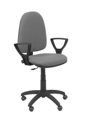Silla Ayna bali gris brazos fijos ruedas de parqué