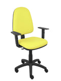 Silla Ayna similpiel amarillo brazos regulables