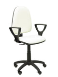 Silla Ayna similpiel blanco brazos regulables
