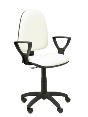 Silla Ayna similpiel blanco brazos regulables