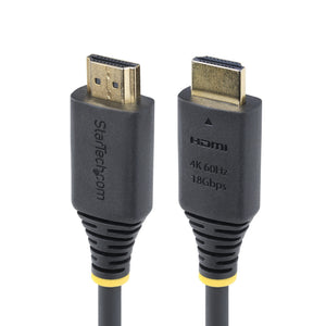 Cable HDMI Certificado Premium de Alta Velocidad de 4m - 4K 60Hz/1440p 144Hz - HDR10/HDCP 2.2/ARC - 18Gbps - UHD - Cable HDMI 2.0 - Recubrimiento de TPE
