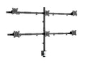 Soporte articulado de sobremesa para 6 monitores de 17"-32