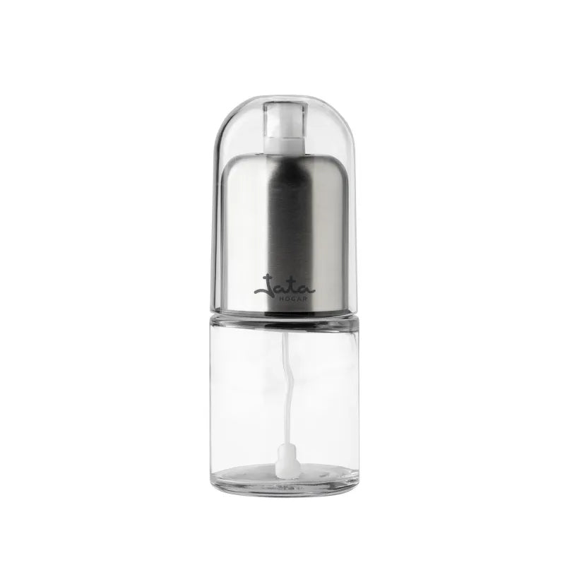 HACC4539 dispensador de aceite/vinagre 0,15 L Botella Vidrio, Acero inoxidable Acero, Transparente