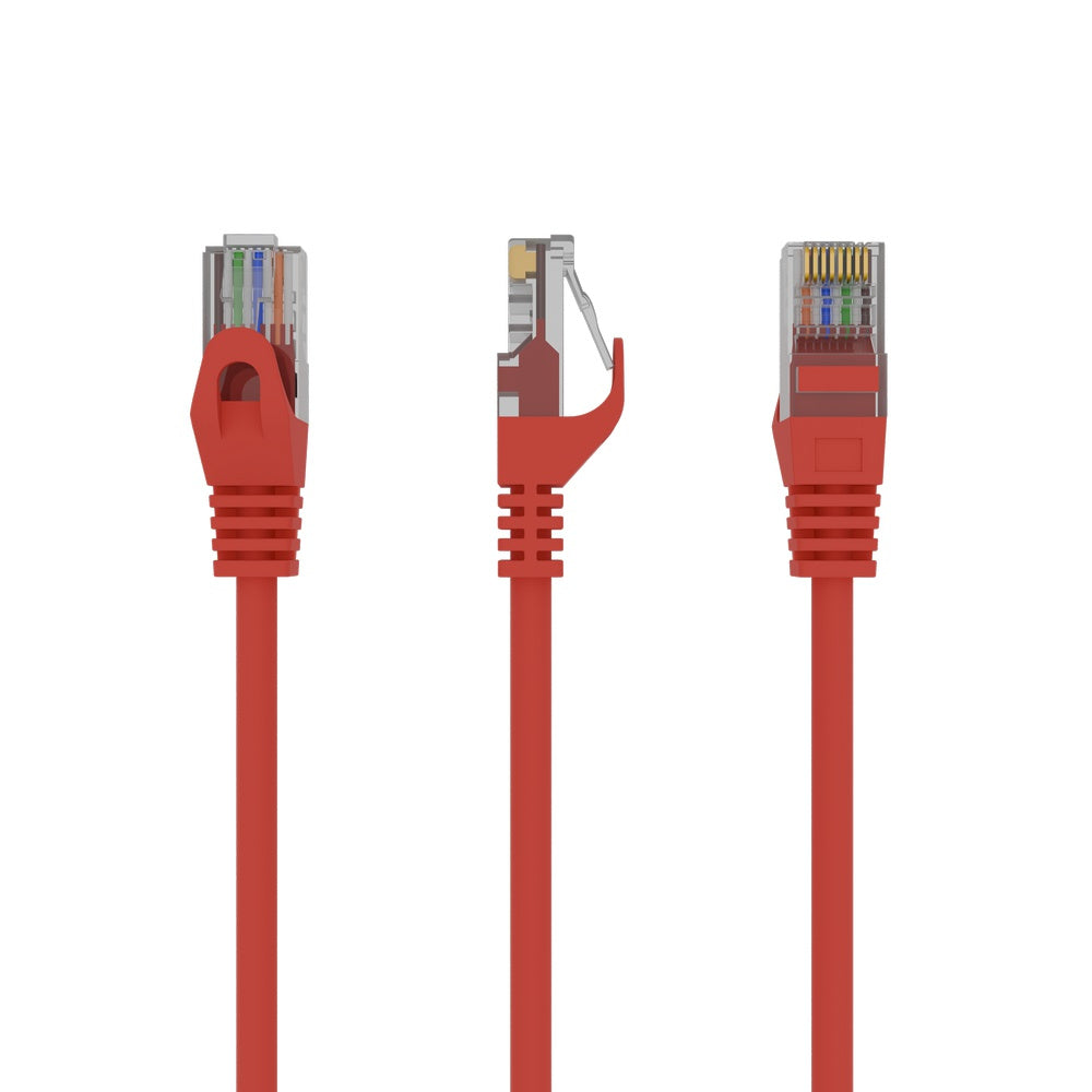 PP6U-3M/R cable de red Rojo Cat6 U/UTP (UTP)