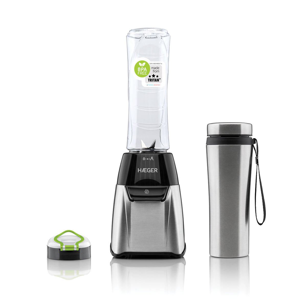 LQ-350.008A licuadora 0,6 L Licuadora de vaso 350 W Negro, Acero inoxidable, Transparente