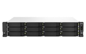 TS-1264U-RP NAS Bastidor (2U) Intel® Celeron® 8 GB DDR4 0 TB QNAP QTS Aluminio, Negro