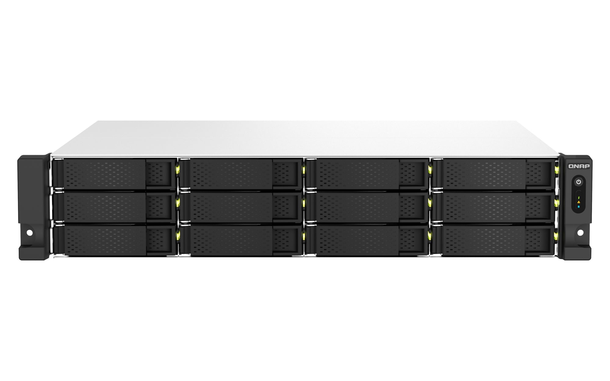 TS-1264U-RP NAS Bastidor (2U) Intel® Celeron® 8 GB DDR4 0 TB QNAP QTS Aluminio, Negro