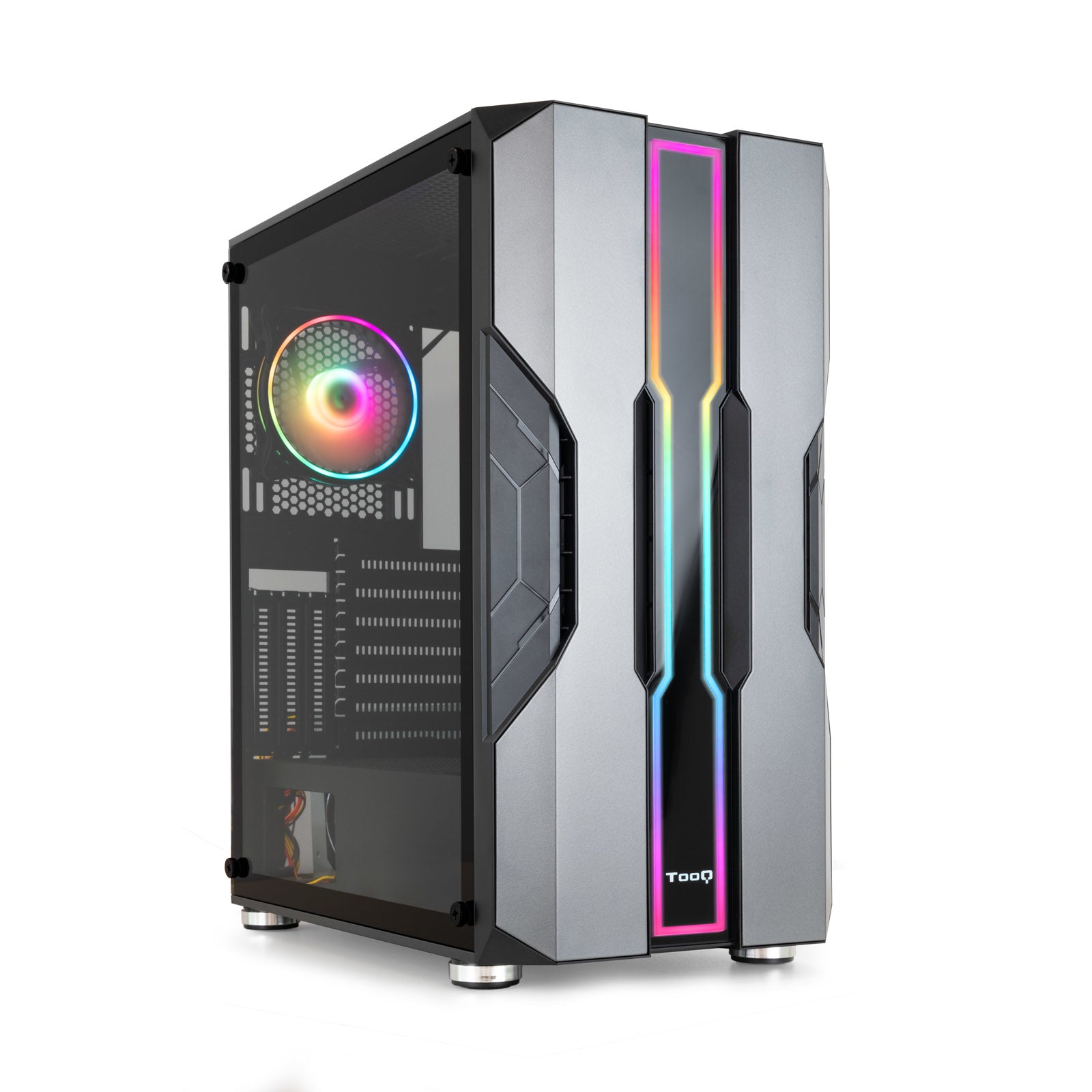 Caja Semitorre Gaming TQGCC103-B NIGHTCITY Negra