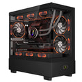 XC-301 GLASS carcasa de ordenador Negro