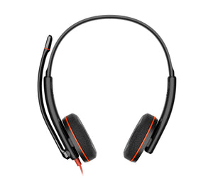 Auriculares estéreo Poly Blackwire 3220 USB-C + Adaptador USB-C/A