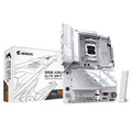 B850 AORUS ELITE WIFI7 ICE Placa Base - Procesadores AMD Ryzen Serie 9000, VRM digital de 14+2+2 fases, hasta 8200MHz DDR5 (OC), 1xPCIe 5.0 + 2xPCIe 4.0 M.2, LAN 2.5, WIFI 7, USB 3.2 Gen 2x2