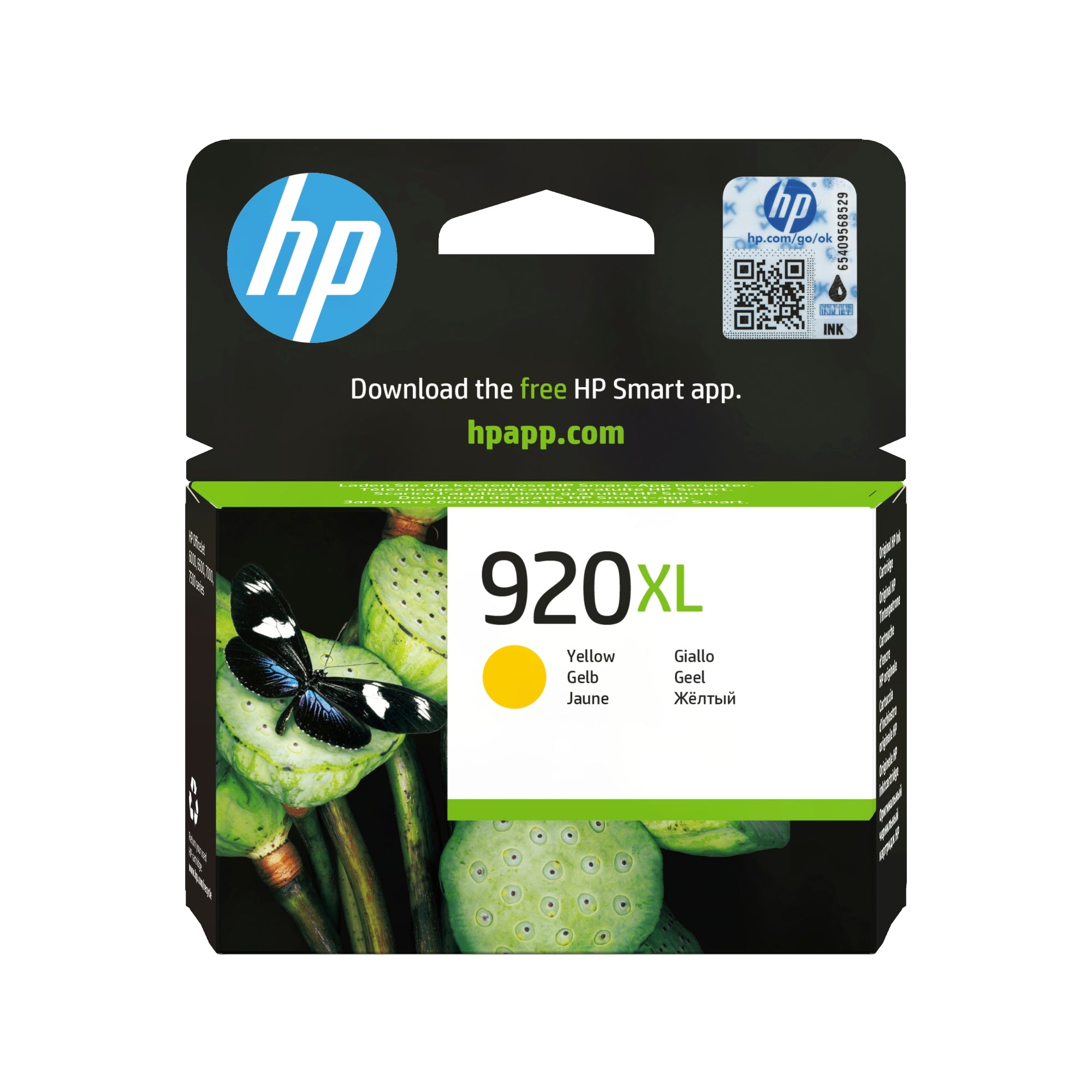 Cartucho de tinta original 920XL de alta capacidad amarillo