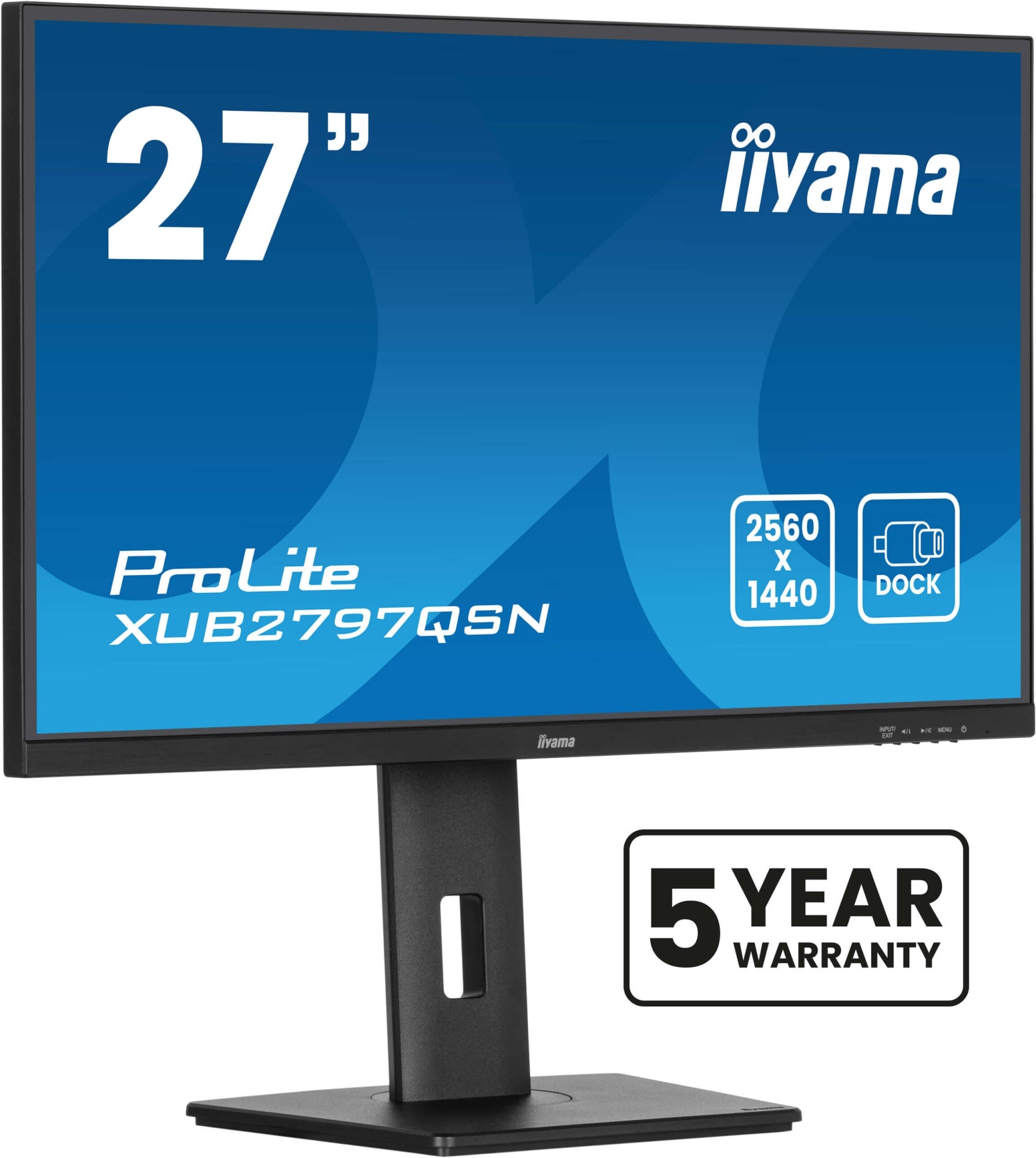 ProLite XUB2797QSN-B2 pantalla para PC 68,6 cm (27") 2560 x 1440 Pixeles Quad HD LED Negro