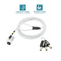001329 cable antirrobo Blanco 1,8 m