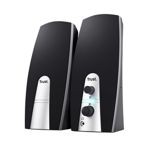 24660 conjunto de altavoces 5 W PC/ordenador portátil Negro, Metálico 2.0 canales