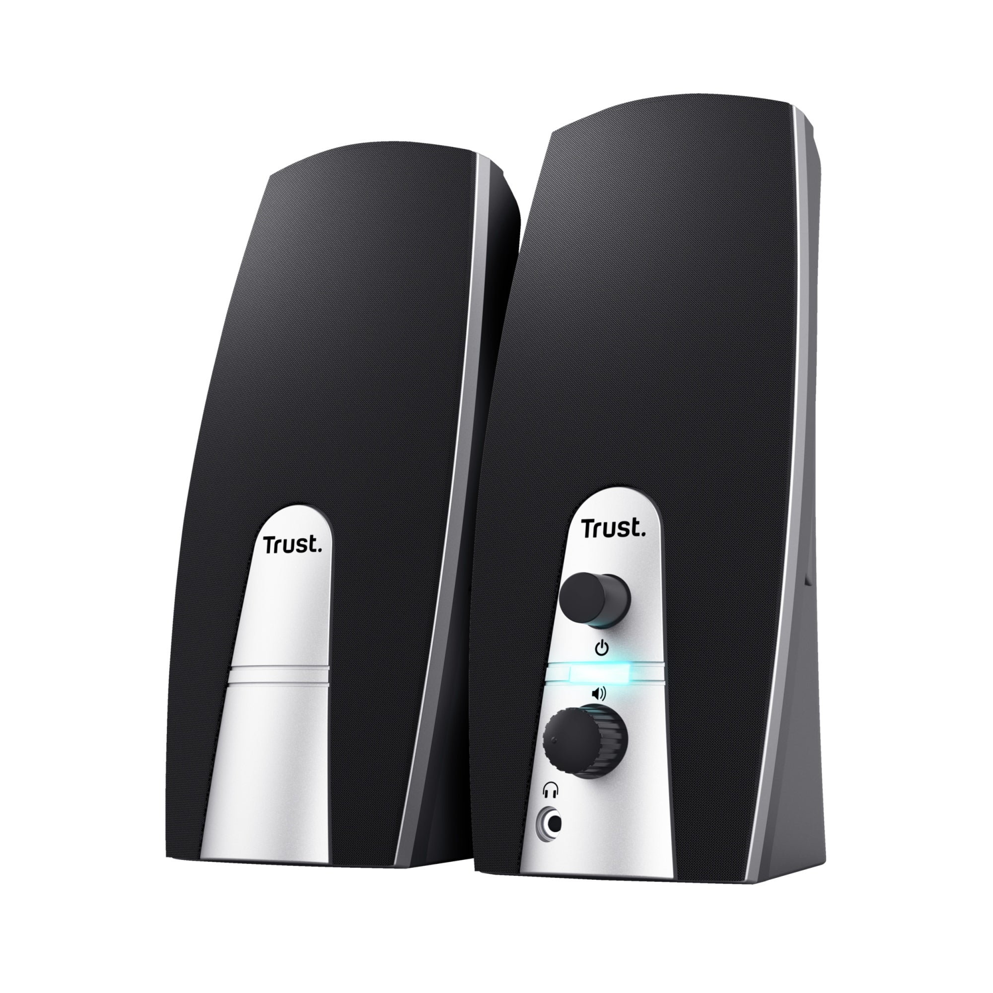 24660 conjunto de altavoces 5 W PC/ordenador portátil Negro, Metálico 2.0 canales