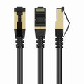 PP8-LSZHCU-BK-0.25M cable de red Negro 0,25 m Cat8 S/FTP (S-STP)