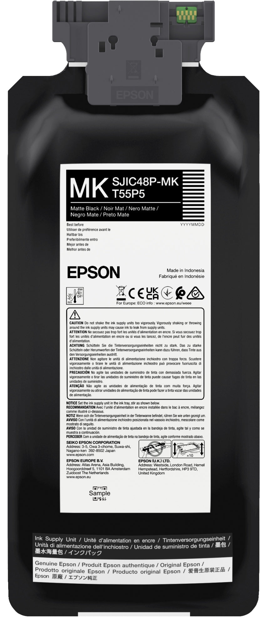 SJIC48P-MK cartucho de tinta 1 pieza(s) Original Negro mate