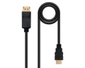 CONVERSOR DISPLAYPORT A HDMI 1.5 M NEGRO NANOCABLE
