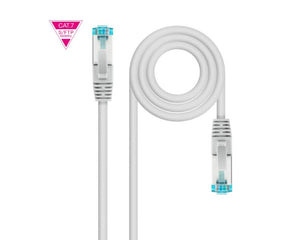 CABLE DE RED LATIGUILLO 600MHZ LSZH SFTP PIMF CAT7 AWG26 0.3 M GRIS NANOCABLE