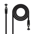 CABLE DE RED LATIGUILLO SSTP CAT8.1 AWG26 7 M NEGRO NANOCABLE