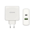 Cargador 48 W, 1x USB-C PD3.0 30 W, 1x USB-A QC3.0 18 W, Blanco