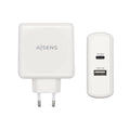 Cargador 57 W, 1x USB-C PD3.0 45 W, 1x USB-A 5 V / 2.4 A 12 W, Blanco