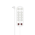 00223163 base múltiple 2 m 10 salidas AC Interior Blanco