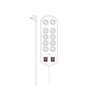 00223163 base múltiple 2 m 10 salidas AC Interior Blanco