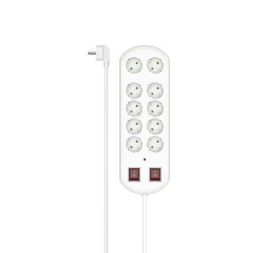 00223163 base múltiple 2 m 10 salidas AC Interior Blanco