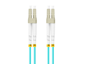 FO-LULU-MD31-0010-TQ cable de fibra optica 1 m LC OM3 Color aguamarina