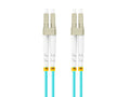FO-LULU-MD31-0020-TQ cable de fibra optica 2 m LC OM3 Color aguamarina