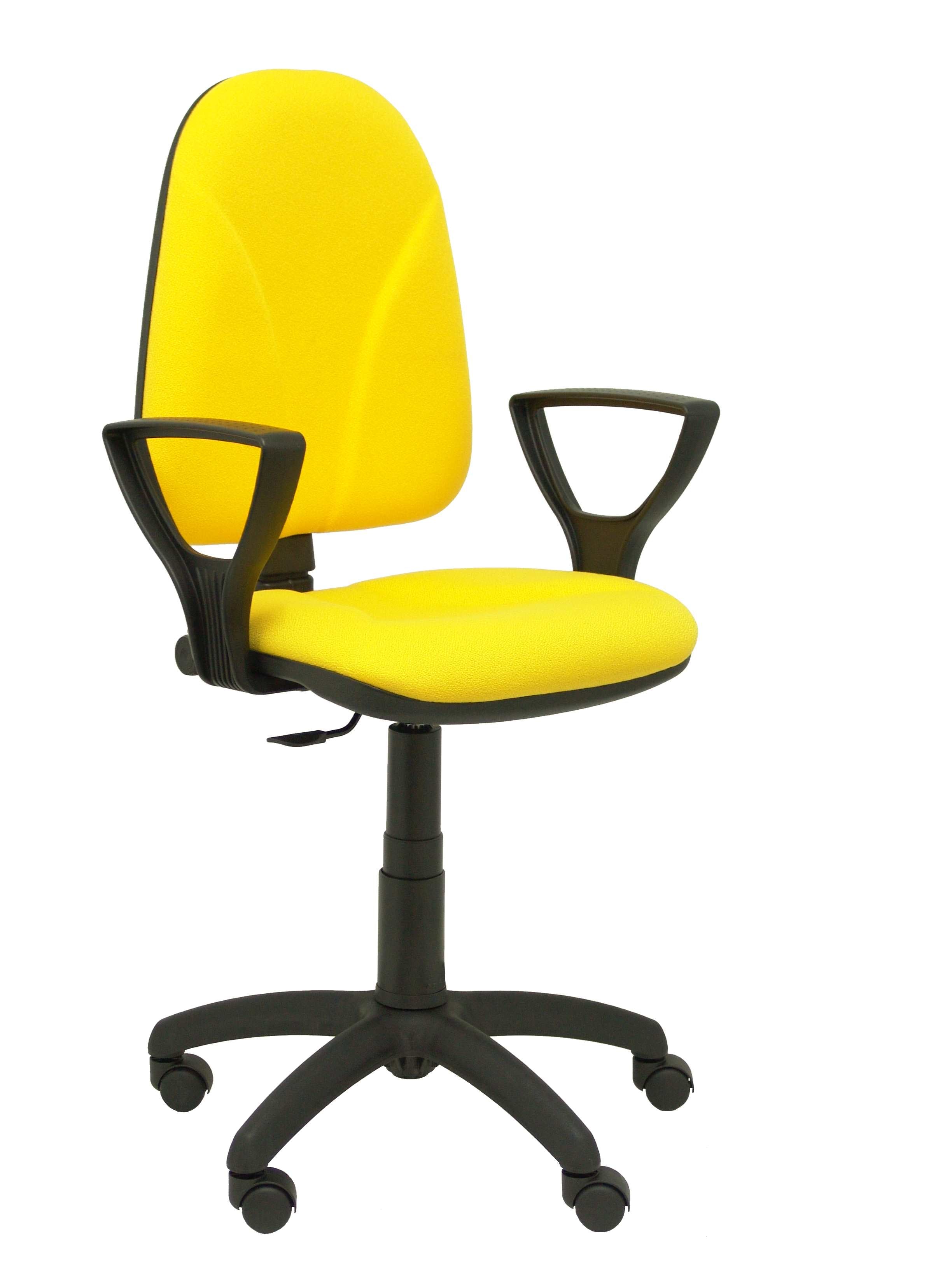 Silla Algarra bali amarillo brazos fijos