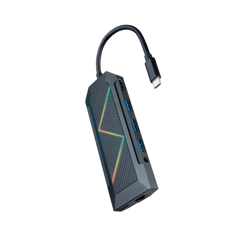 10.16.0901 base para portátil y replicador de puertos Alámbrico USB 3.2 Gen 1 (3.1 Gen 1) Type-C Negro