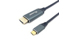 Cable USB-C a HDMI, M/M, 1,0 m, 4K/60 Hz