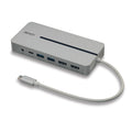 43360 base para portátil y replicador de puertos Alámbrico USB 3.2 Gen 1 (3.1 Gen 1) Type-C Plata, Blanco