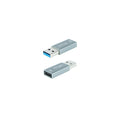 Adaptador USB-A 3.1 GEN2 a USB-C, USB-A/M-USB-C/H, Gris