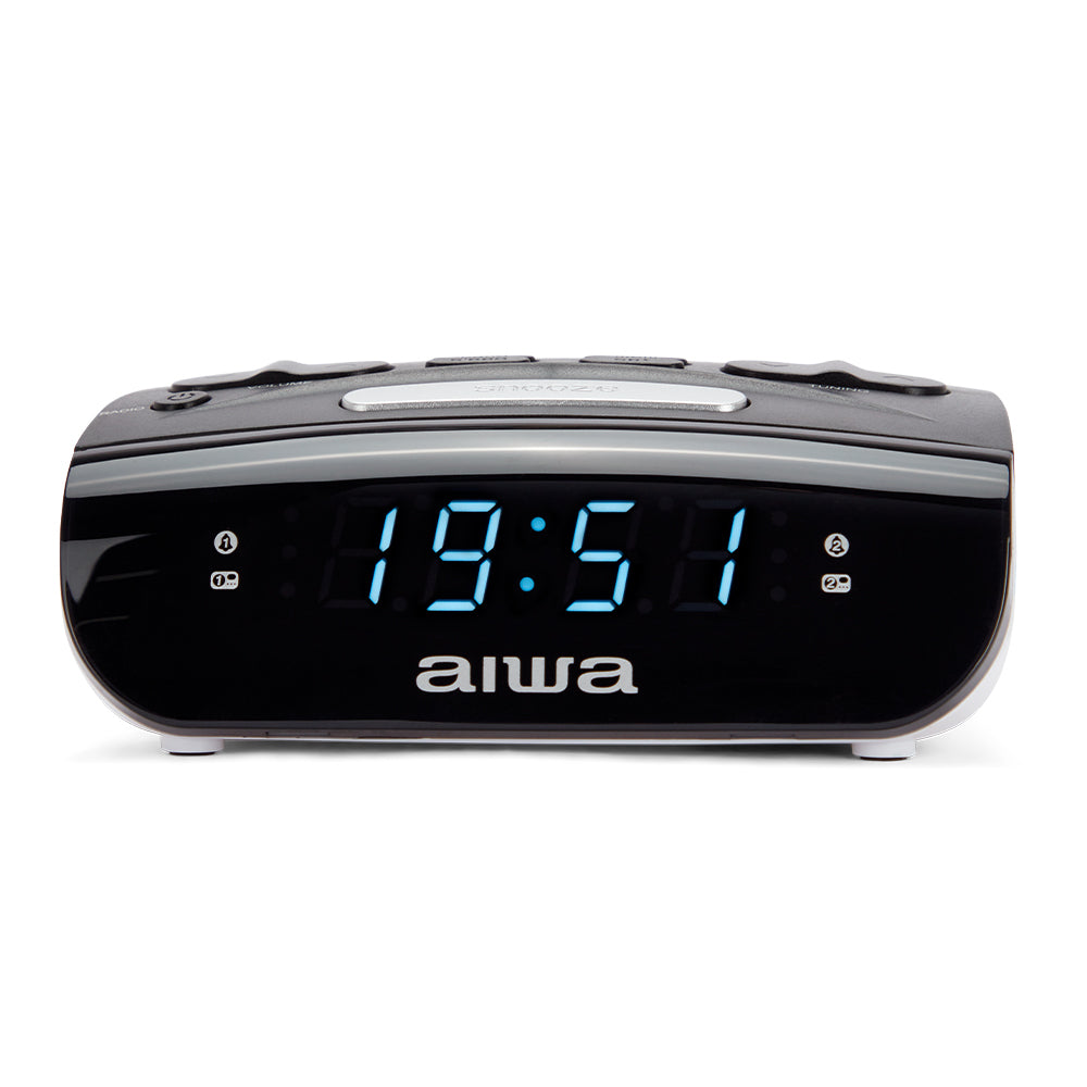 CR-15 despertador Reloj despertador digital Negro, Blanco