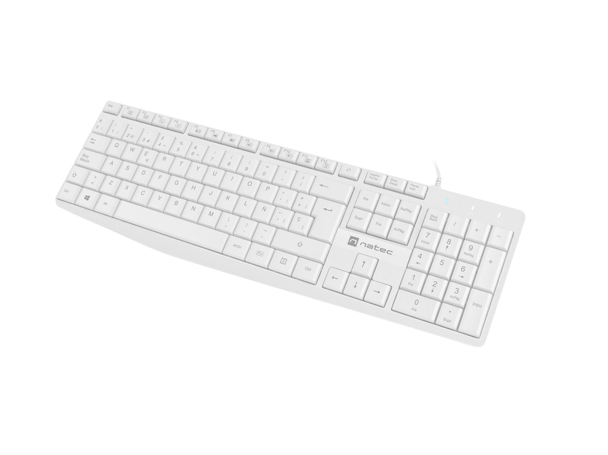 NKL-1949 teclado Universal USB QWERTY Español Blanco